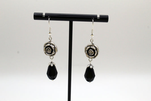 Metal Rose Earings