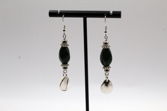 Green Dangling Earrings