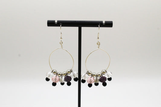 Sparkling Round Hoop Earrings