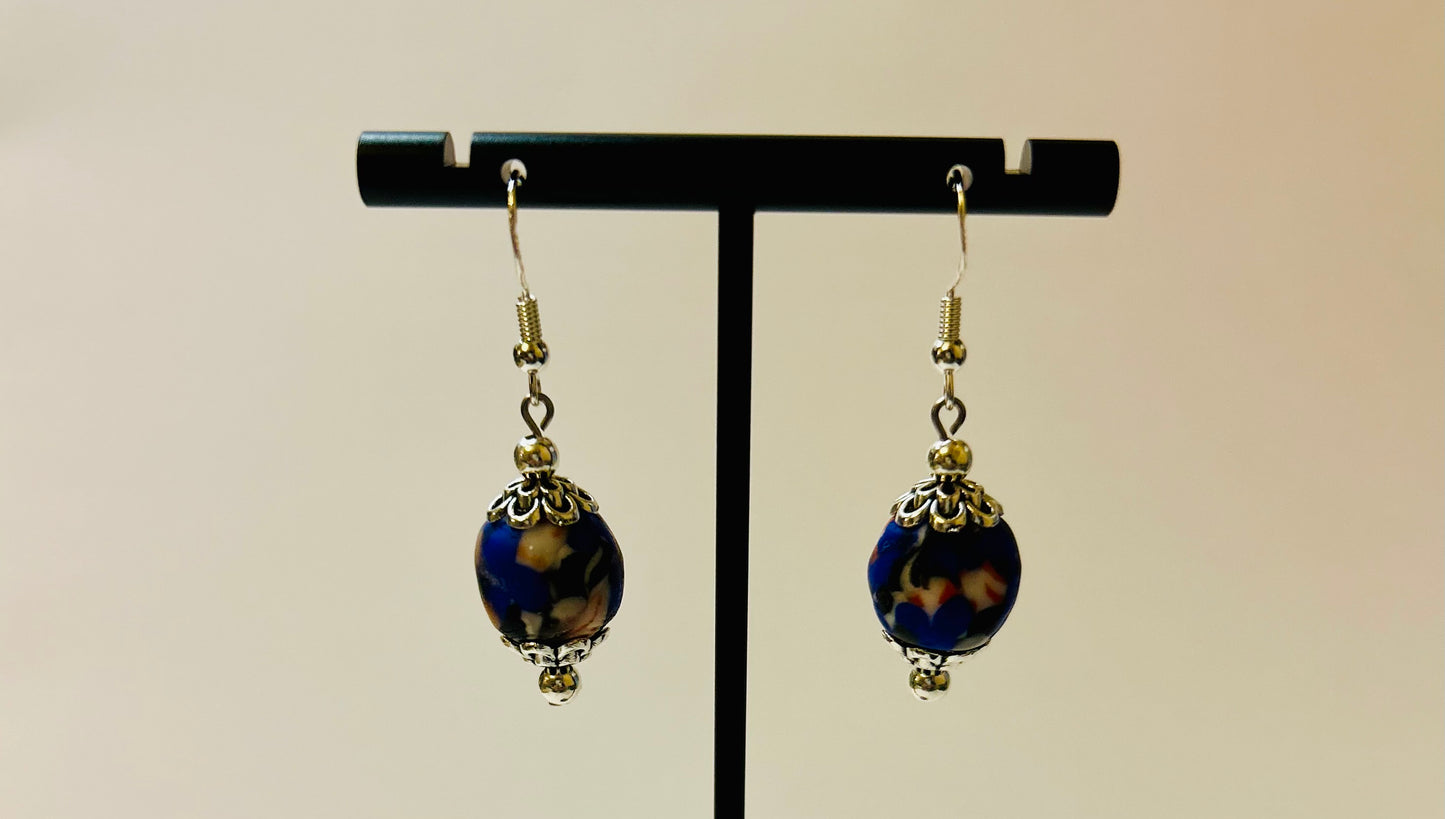 Blue Clay Earrings