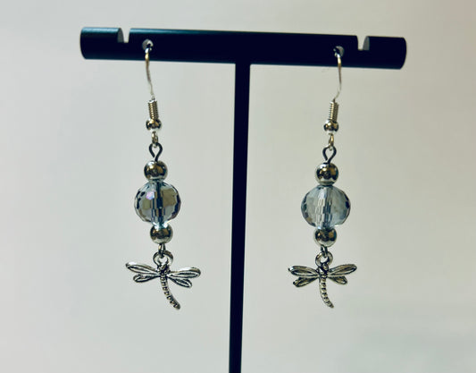 Blue Dragonfly Earrings