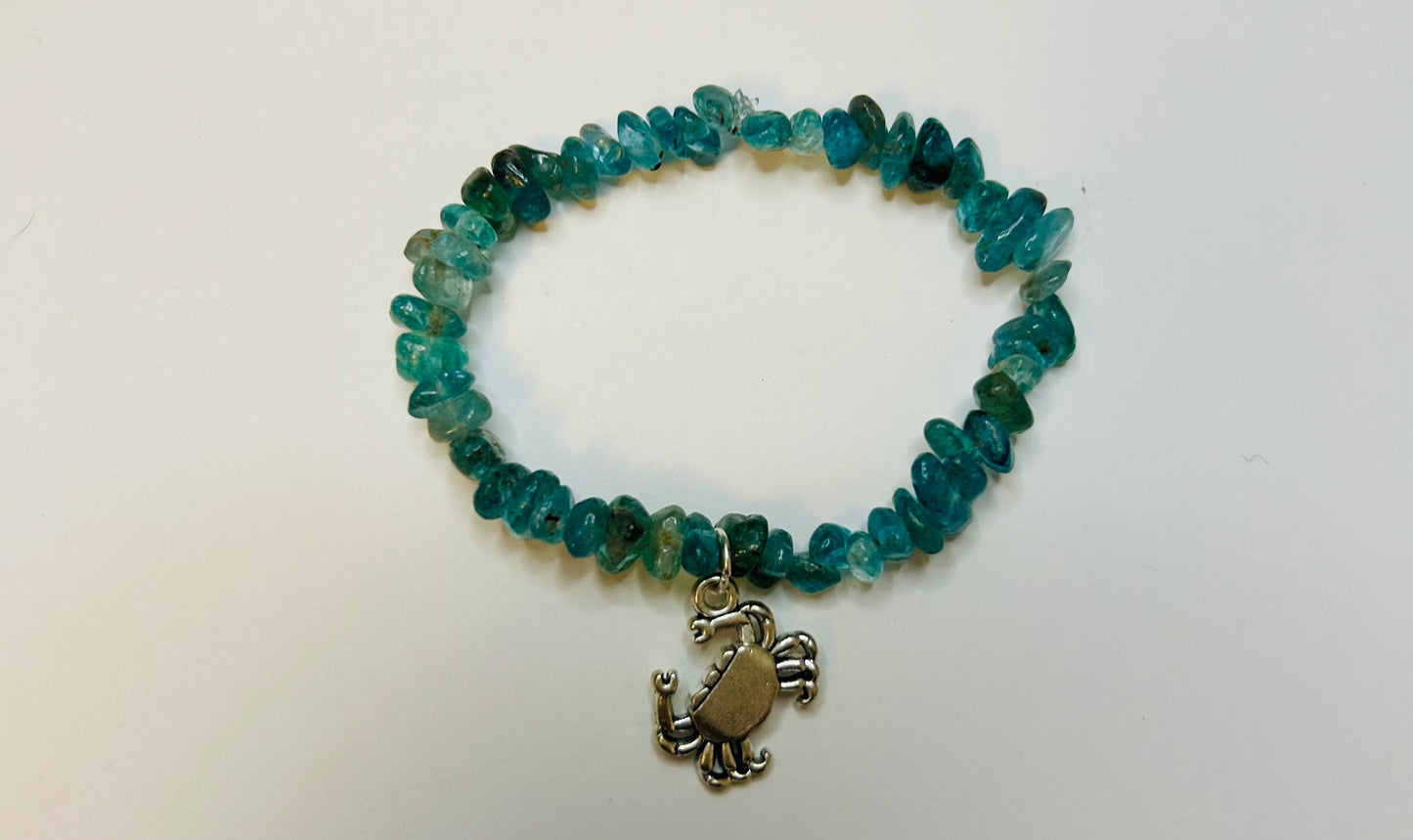 6" Apatite Crab Bracelet