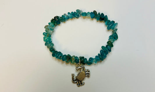 6" Apatite Crab Bracelet