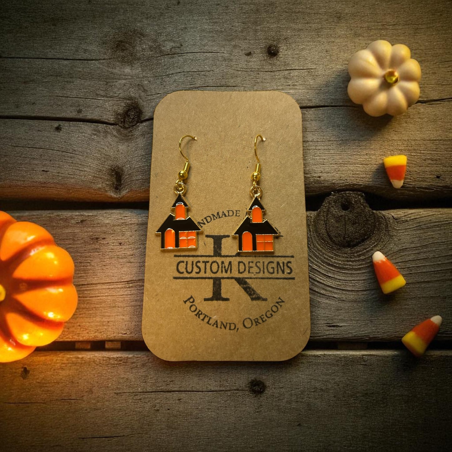 Haunted House Earrings
