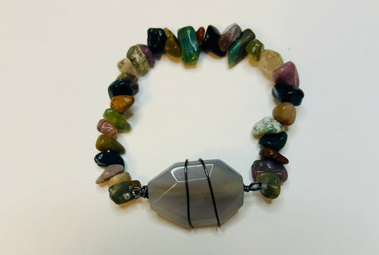 6" Agate Bracelet