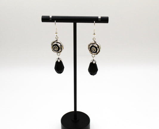 Rose Teardrop Earrings