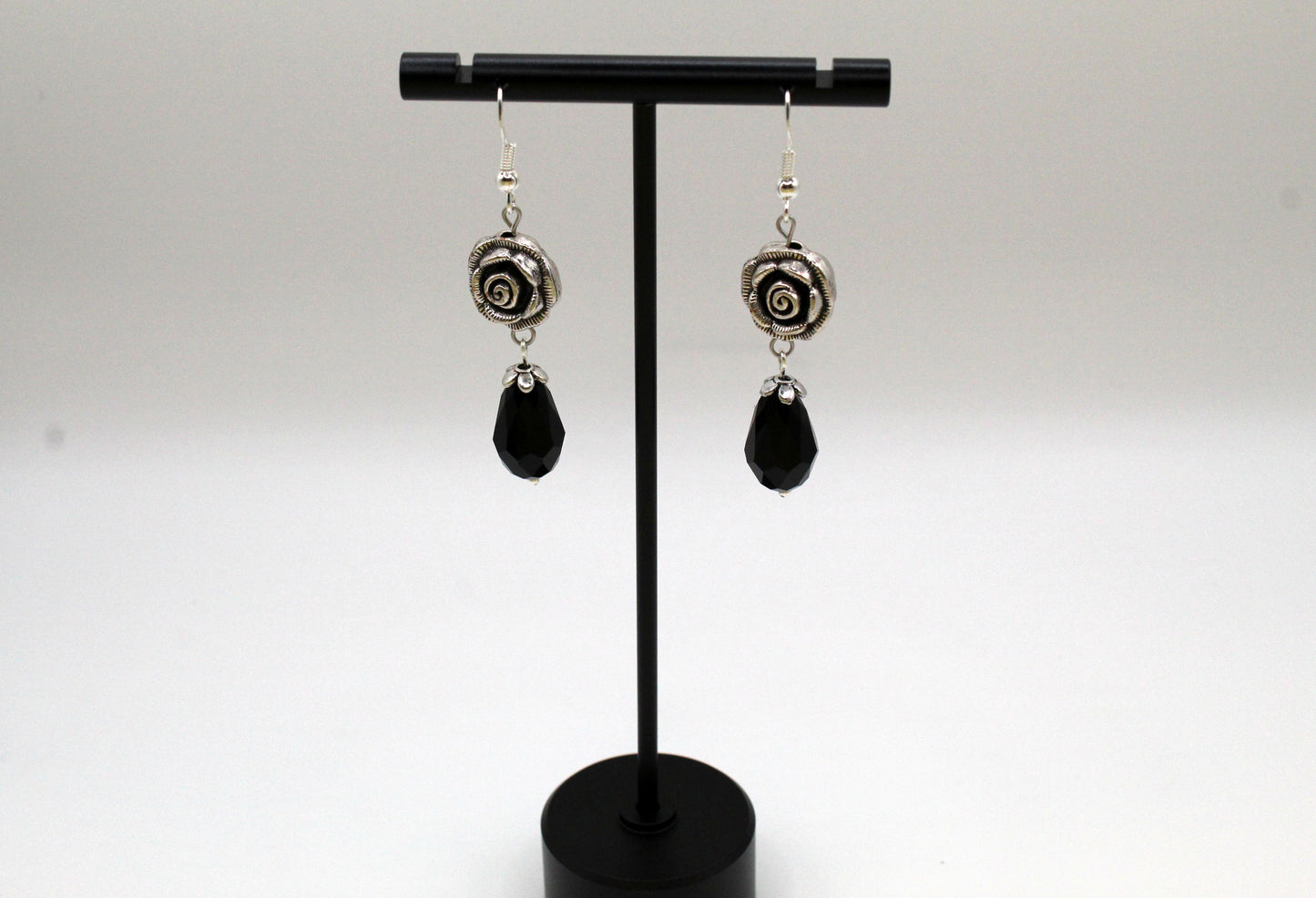 Metal Rose Earings