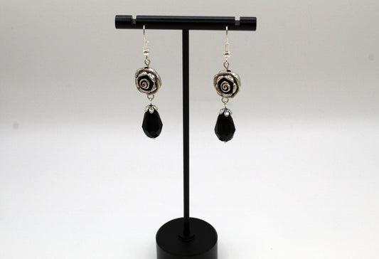 Metal Rose Earings