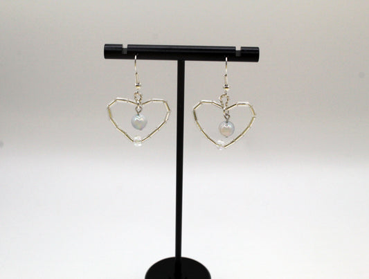 Beaded Heart Earrings