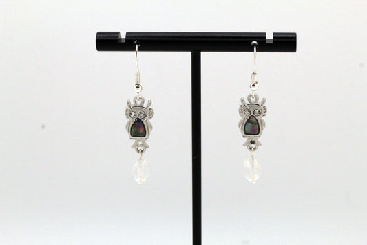 Shiny Owl Earrings