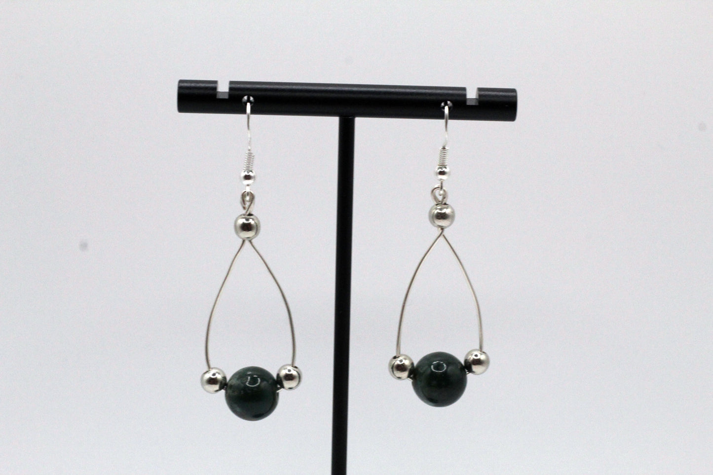Jasper Hoop Earrings