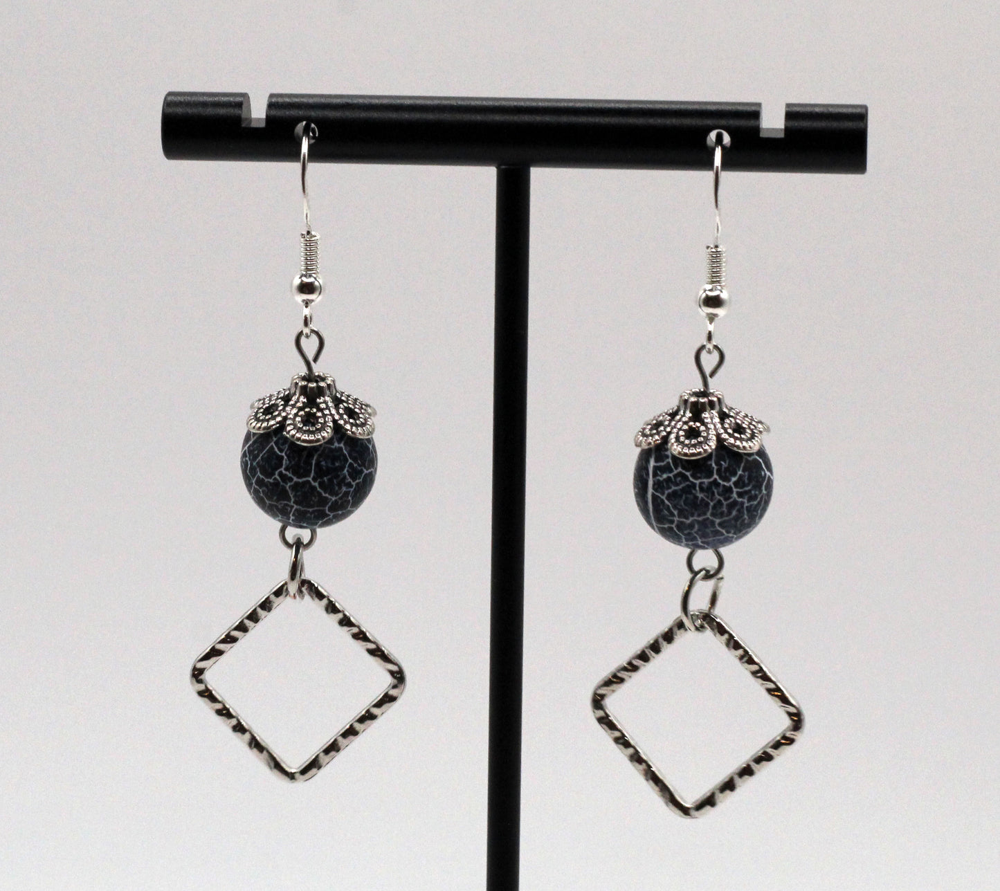 Blue Dangling Earrings