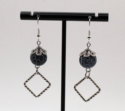 Blue Dangling Earrings