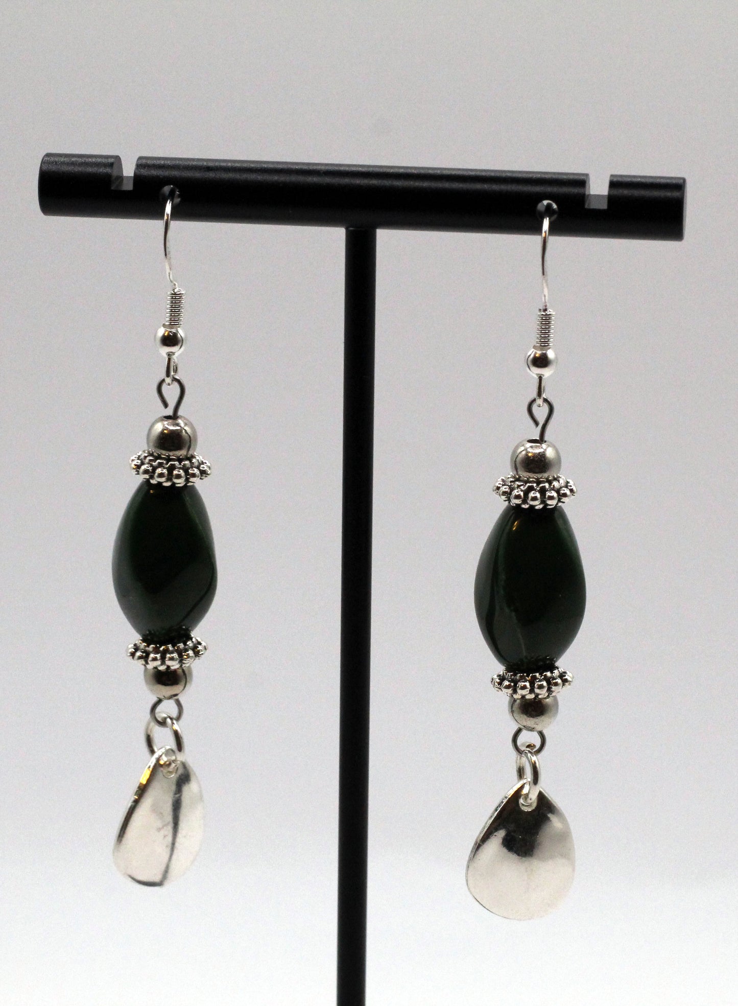 Green Dangling Earrings