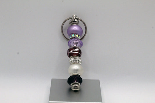 Purple Swirl Keychain